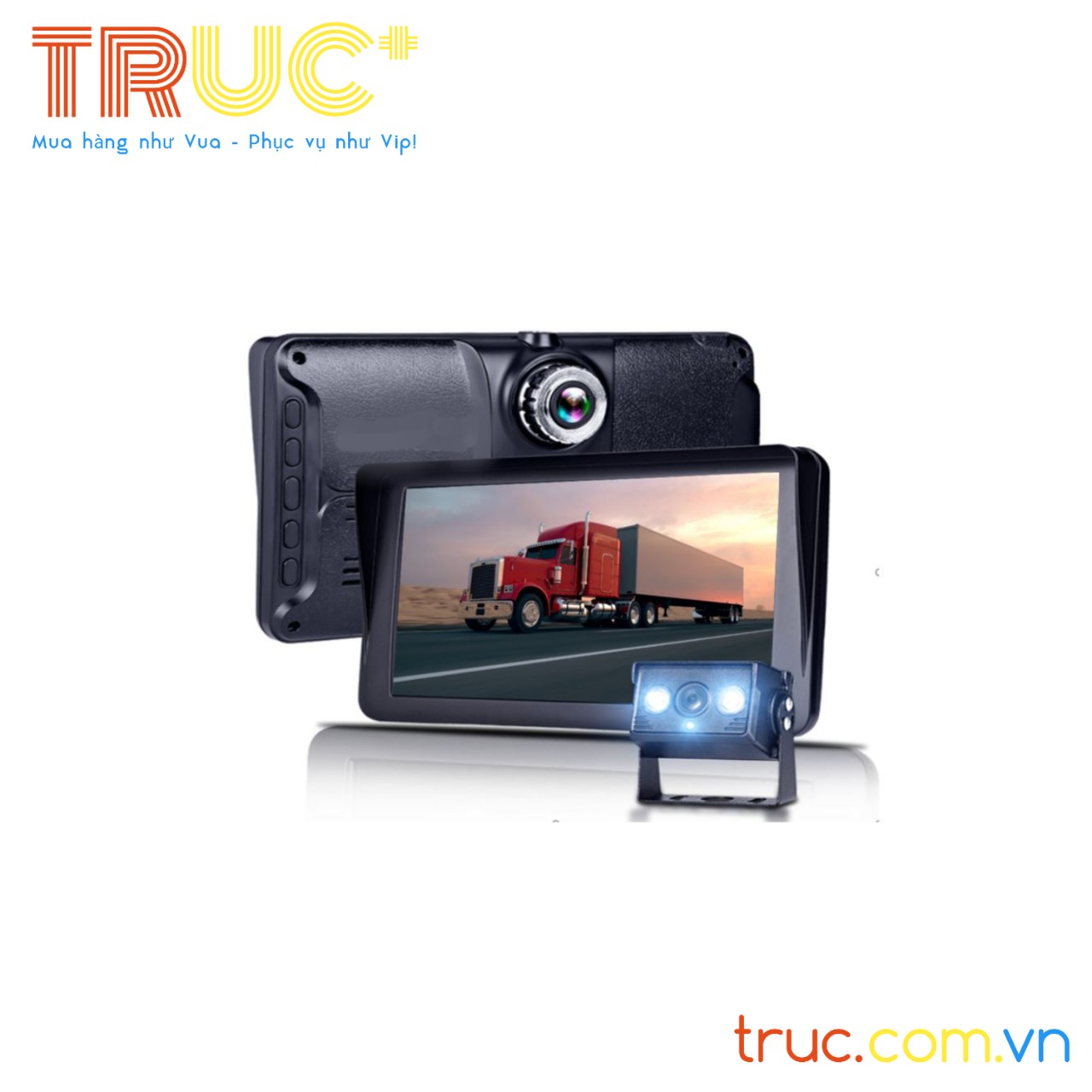 GT7 | Camera hành trình chuyên dụng xe tải | Ghi hình trước sau FHD camera lùi có hồng ngoại