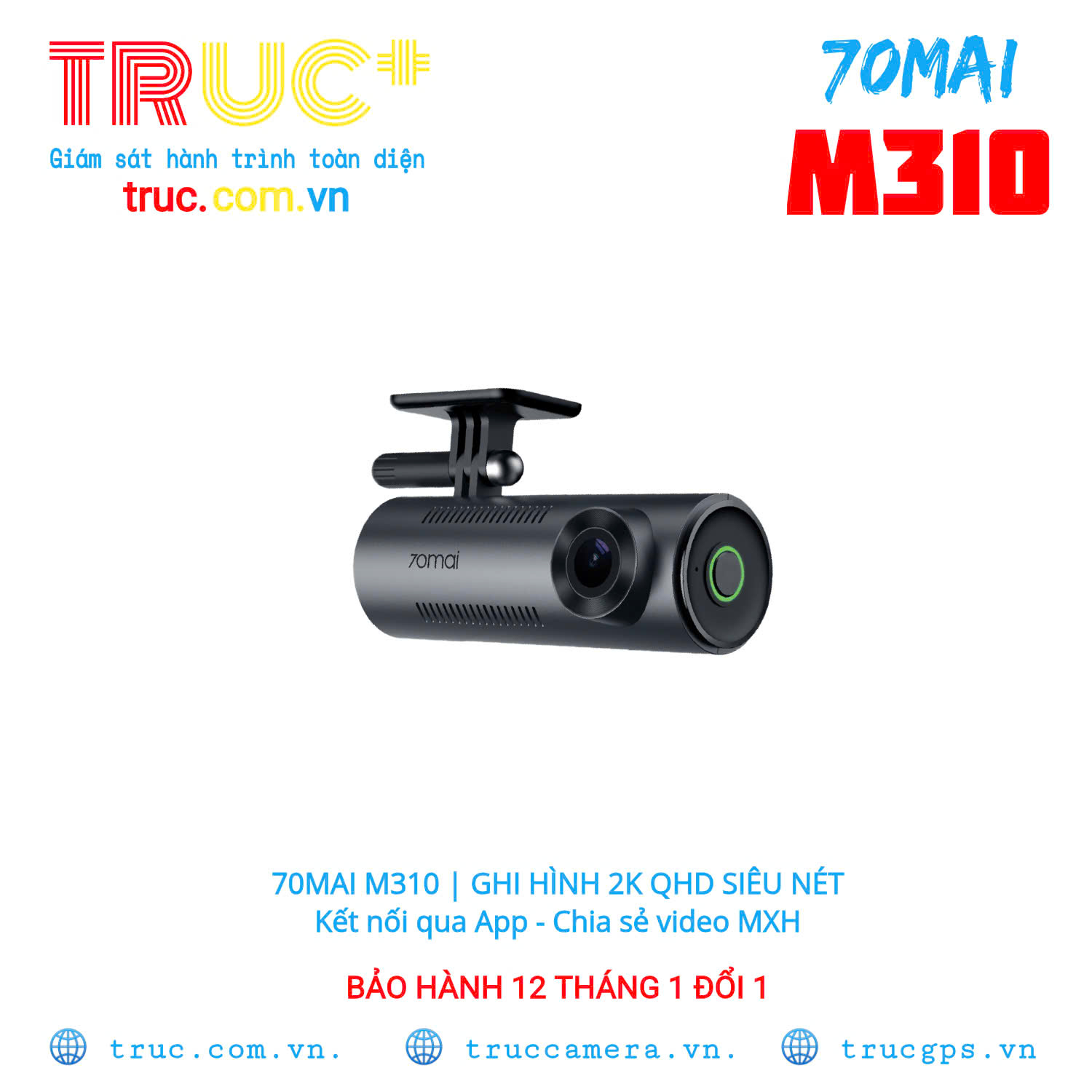 70MAI M310 | Camera hành trình giá rẻ nhỏ gọn độ phân giải FHD