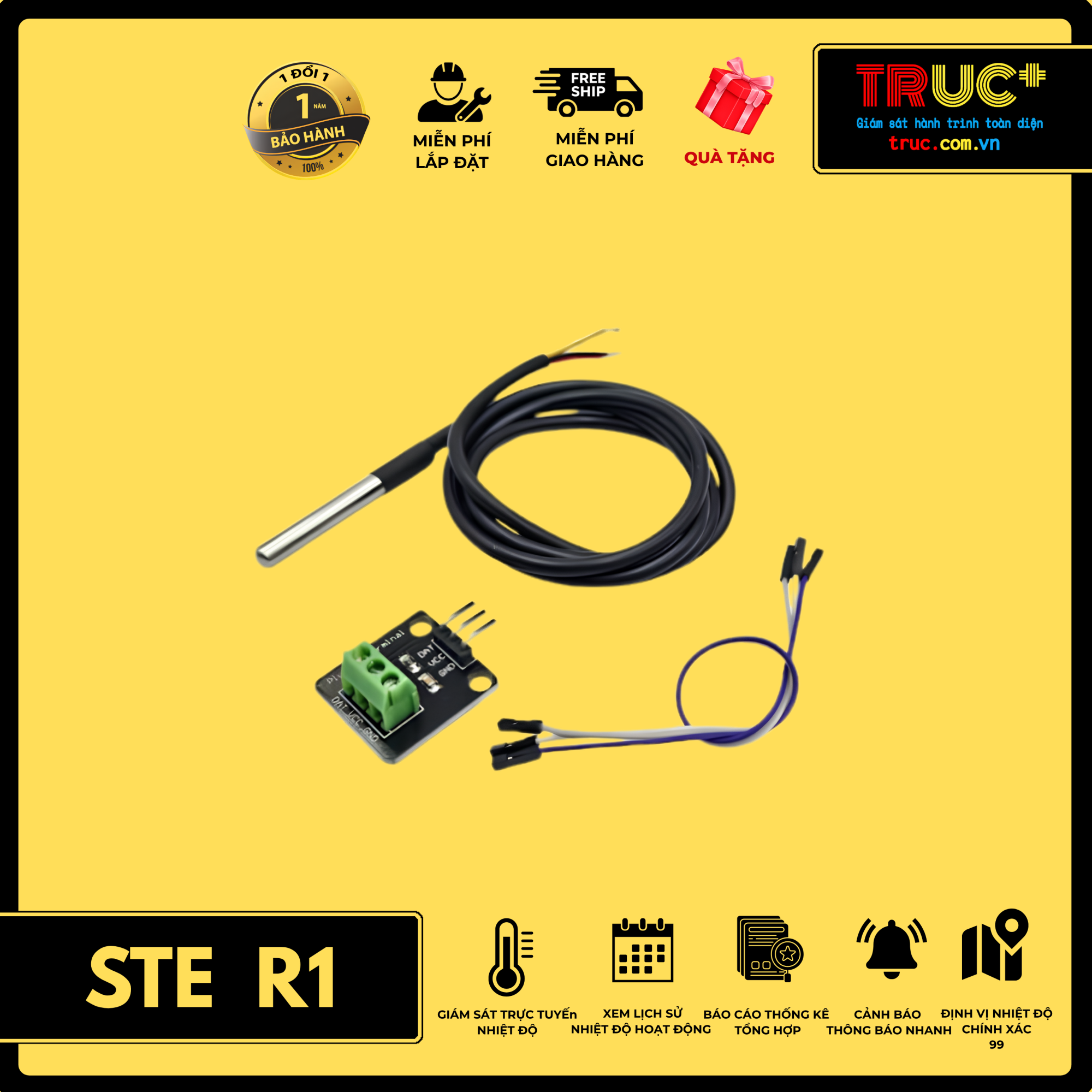 Thiết bị cảm biến đo nhiệt độ STE-R1