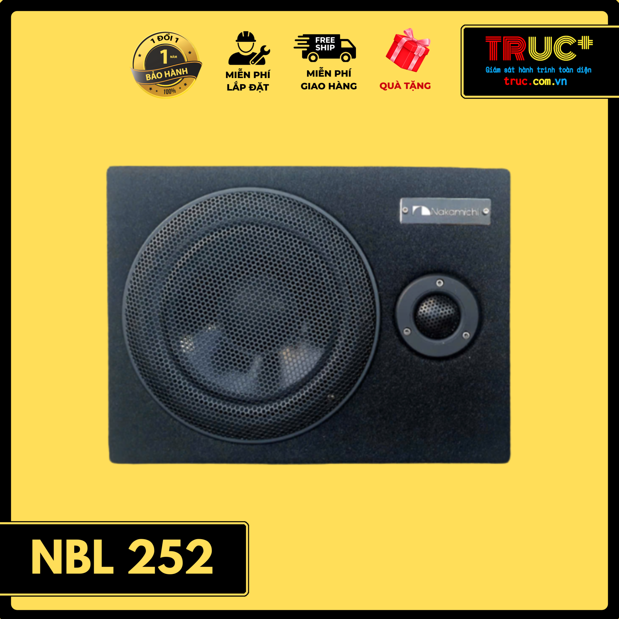 NAKAMICHI NBL252 | Loa Sub Bass Mid Treble Xe Tải Xe Đầu Kéo Xe Khách