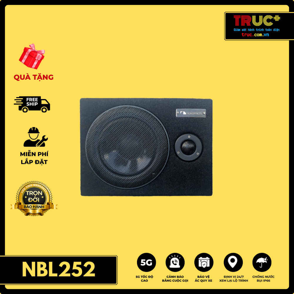 NAKAMICHI NBL252 | Loa Sub Bass Mid Treble Xe Tải Xe Đầu Kéo Xe Khách