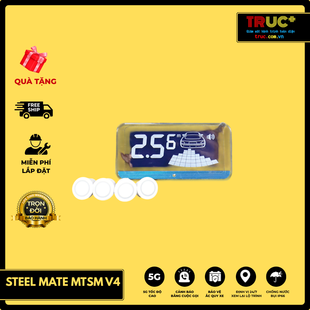 STEEL MATE MTSM V4 | Cảm biến khoảng cách lùi 4 mắt