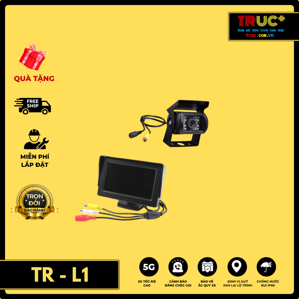 TR - L1 | Camera Lùi Chuyên Dùng Xe Tải Xe Khách Xe Đầu Kéo