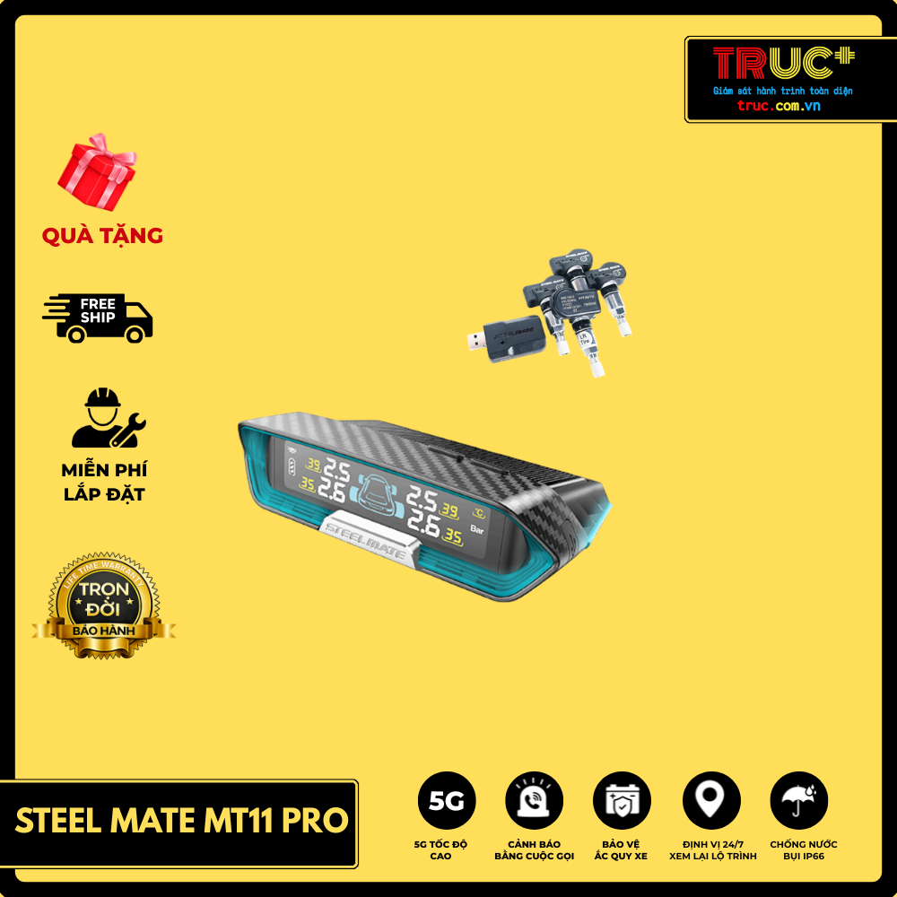 STEEL MATE MT11 PRO | Cảm biến áp suất lốp