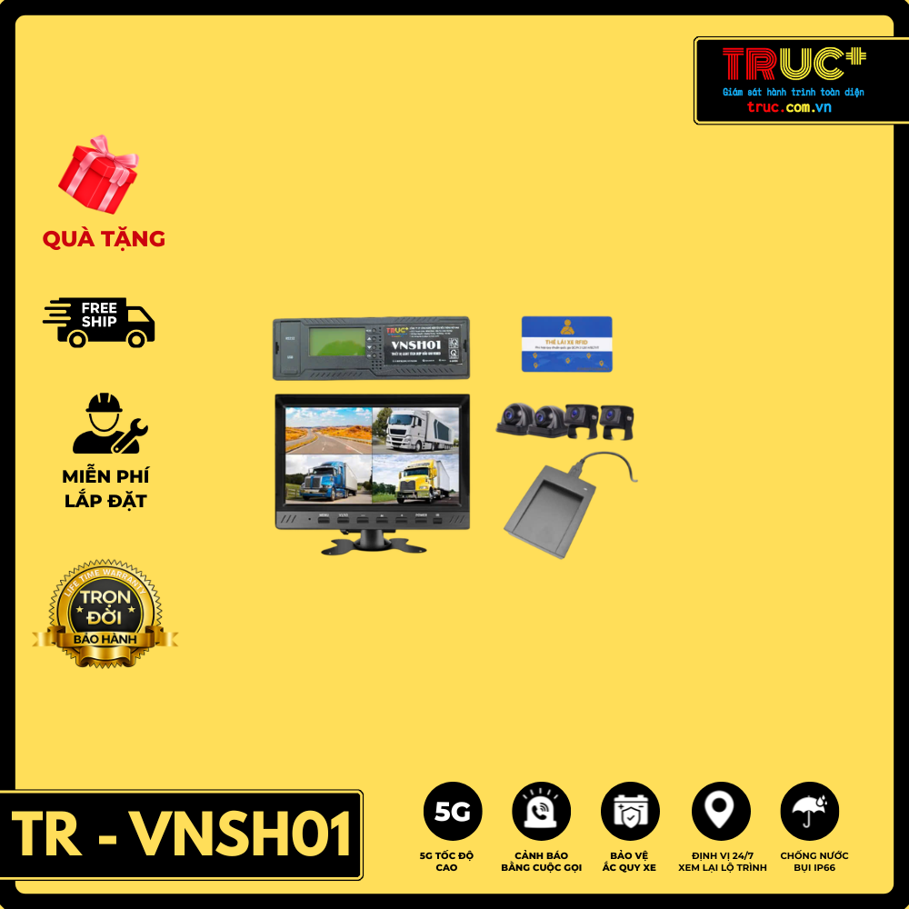 TR - VNSH01 | Camera 360 Giám Sát Hành Trình Trực Tuyến 5 Camera Cao Cấp