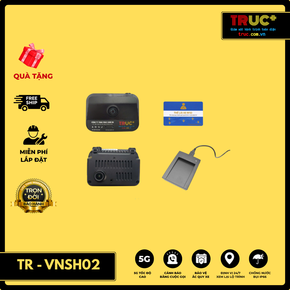 TR - VNSH02 | Camera Giám Sát Hành Trình Trực Tuyến 2 Camera