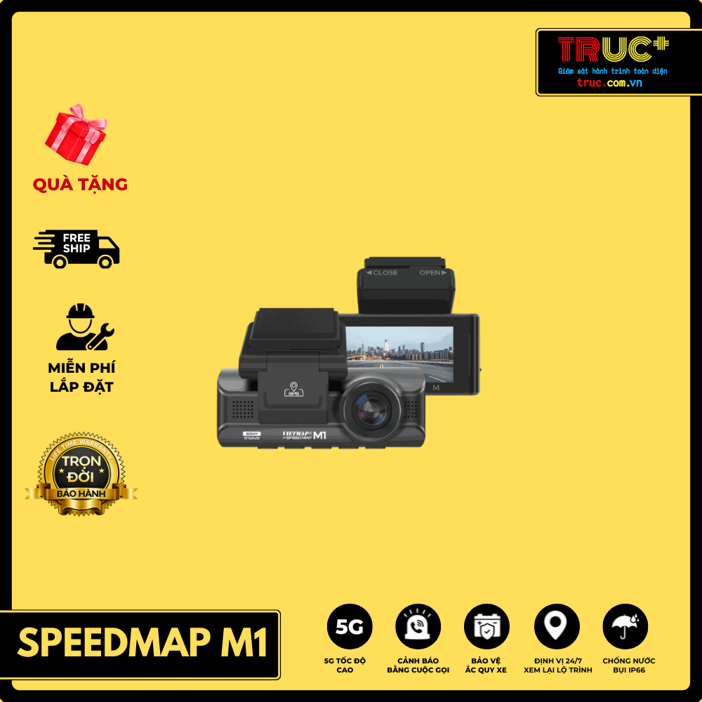 SPEEDMAP M1 | Camera Hành Trình Cảnh Báo Giao Thông Mọi Cung Đường